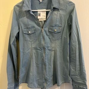 G by Guess denim blouse